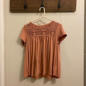 Anthropologie Lace T-shirt